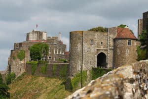 Château de Douvres vu de loin patrimoine anglais