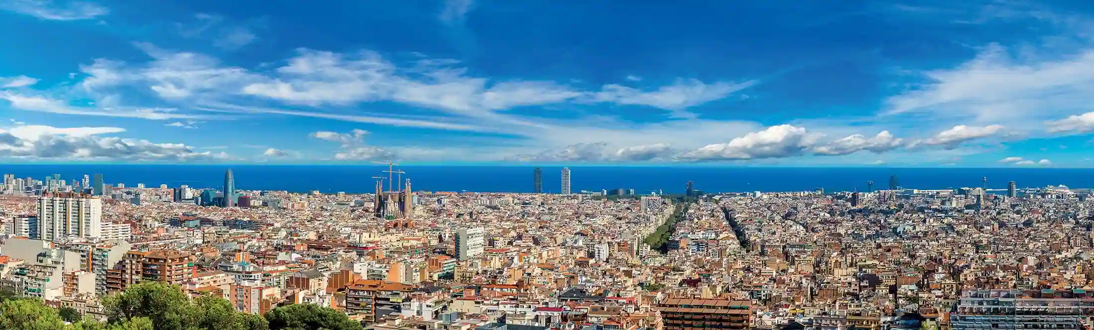 Panoram sur Barcelone avec les collégiens en voyage scolaire