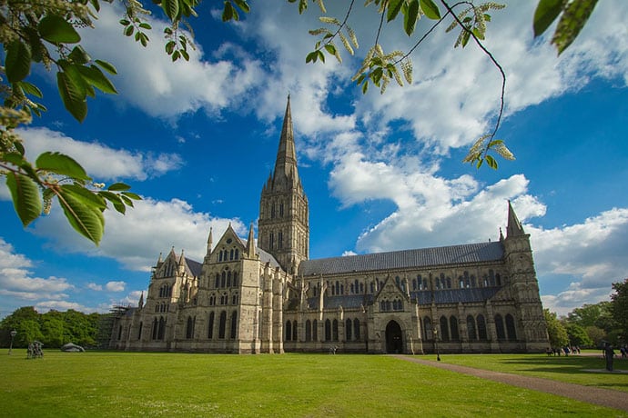 cathédrale de salisbury à Bath en Angleterre