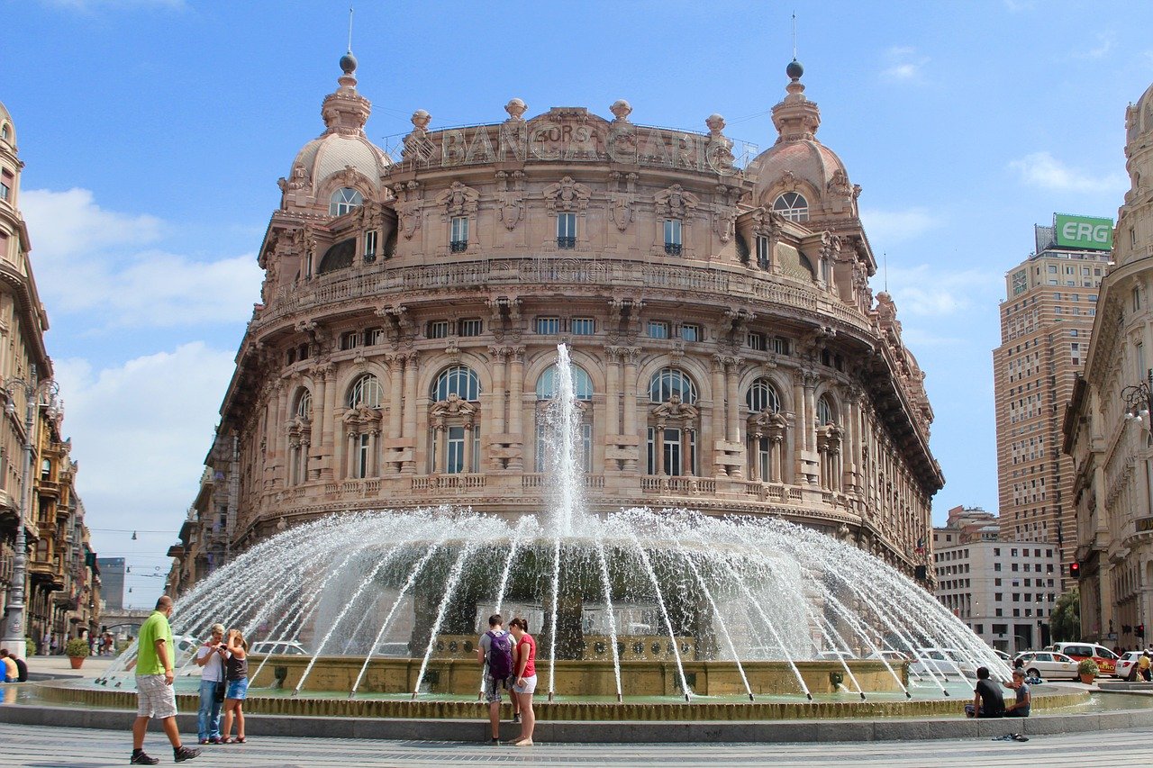 Place Gênes fontaine et architecture