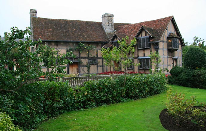 maison natale de Shakespeare à Oxford en angleterre