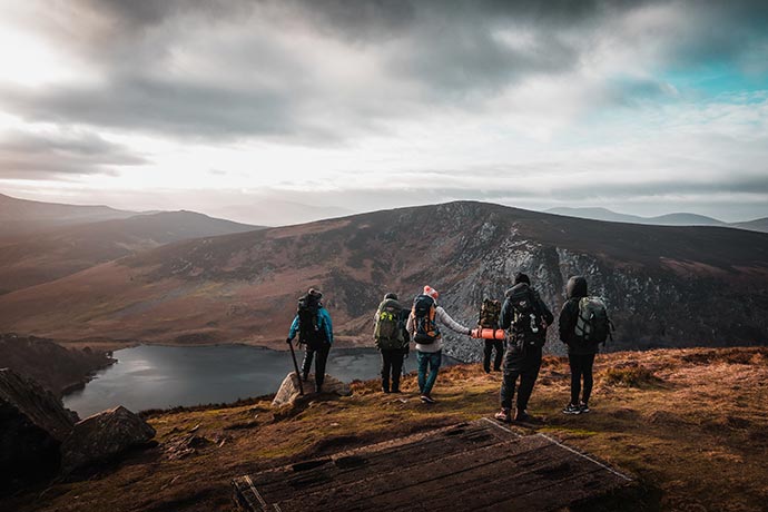 Voyages scolaires randonnée dans le Wicklow National Park