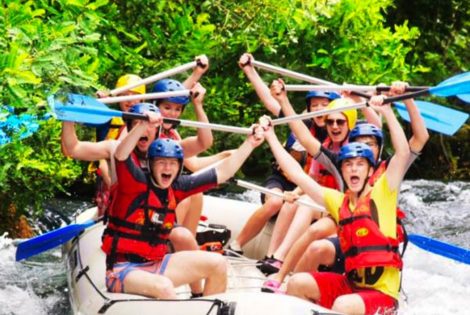 Initiation rafting challenge de rentrée collège lycée