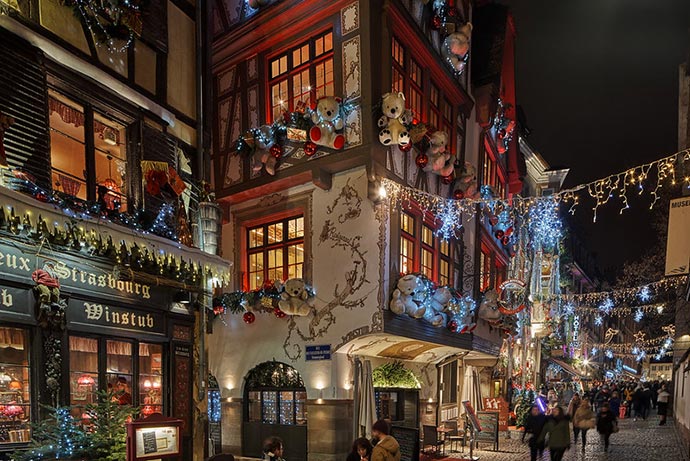 Illuminations de noël rue Strasbourg
