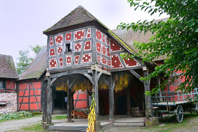 Extérieur écomusée d'Alsace bâtiment
