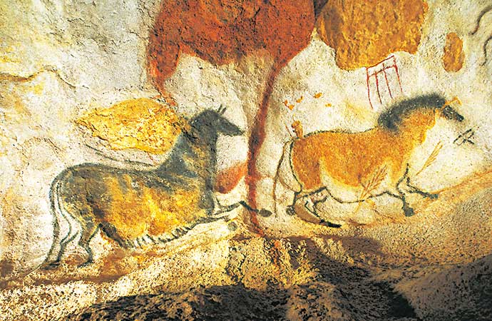 Image activité-ocre-lascaux terre-de-couleurs Classe de découverte Côté Découvertes