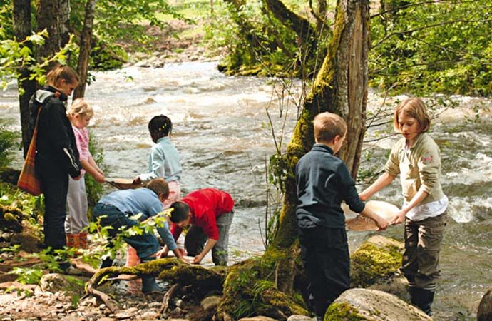 Image activité-orpillage-enfants Classe de découverte Côté Découvertes