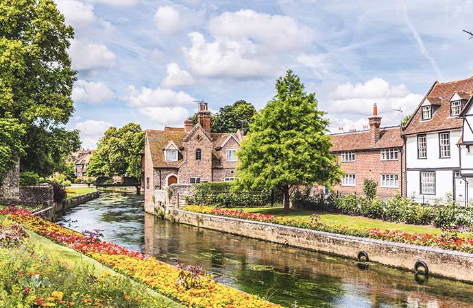 Paysage à Canterbury