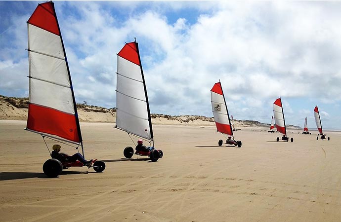 Char à voile, au gré des vents