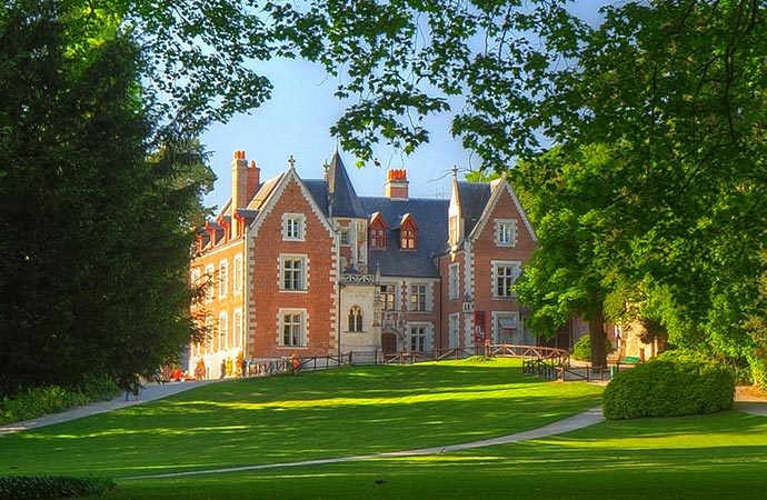 Vue extérieur du Château du Clos Lucé Léonard-De-Vinci Loire