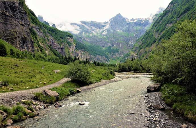cours d'eau montagne érosion Sixt-fer-à Cheval