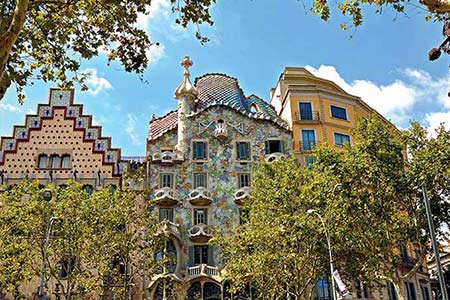 architecture modernisme passeig de gracia à Barcelone