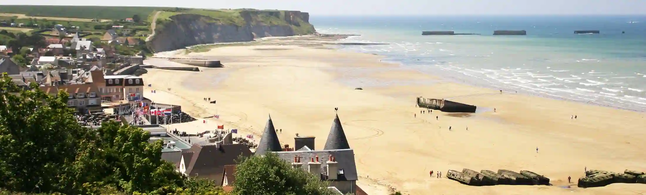 Visite des plages du débarquement pendant la classe de mer en Normandie