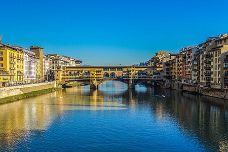 Emblématique Ponte Vecchio à Florence en Italie