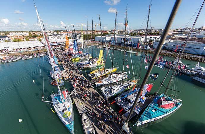 port-vendée-globe bateaux océan