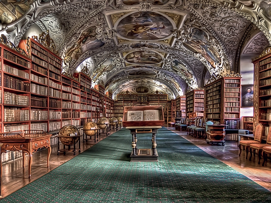 bibliothèque historique du monastère de Strahov
