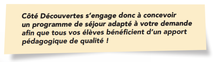 message côté-découvertes classe-sans-cartable
