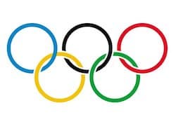 anneaux olympiques de couleur