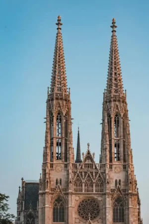Architecture d'une église en Autriche