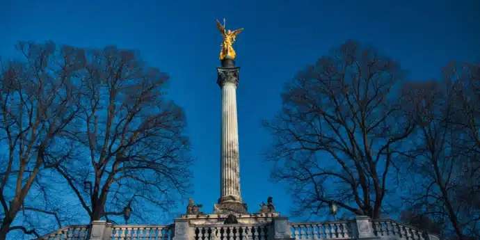 Monument Angel of Peace à Munich en allemagne