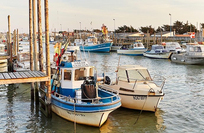 bateaux de pêche au port du Bec