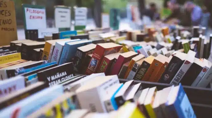 vente de livres d'occasion à l'école