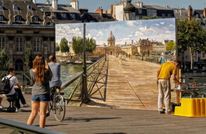 rue-paris-artistes artiste peintre dans les rues de paris