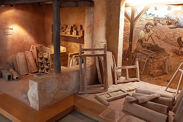 scène reconstituée au musée Amphoralis