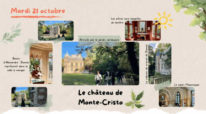 Visite du château du Comte de Monte-Cristo en voyage scolaire