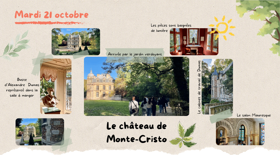Visite du château du Comte de Monte-Cristo en voyage scolaire