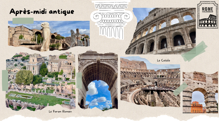Rome antique en voyage scolaire