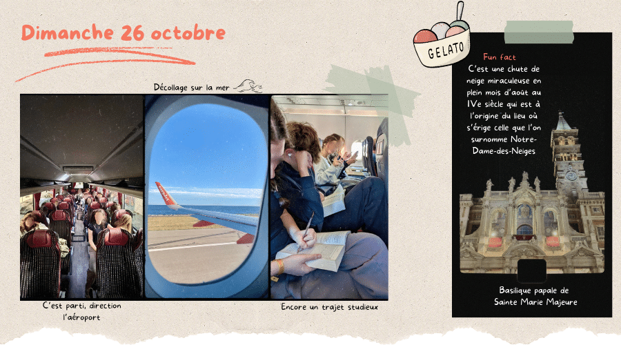 Voyage scolaire de seconde circuit Marseille Rome