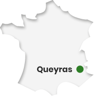 Queyras sur le carte de France