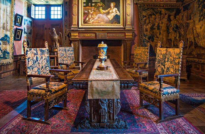 Salon du château de Bourdeilles