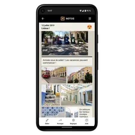 notos application journal de bord numérique